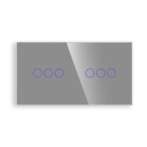 Dvojitý skleněný panel C3/C3-012 - Stříbrný