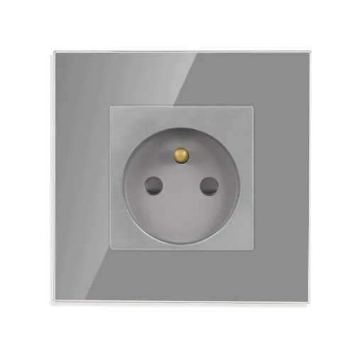 Revolo Touch elektrická zásuvka 16A - Strieborná
