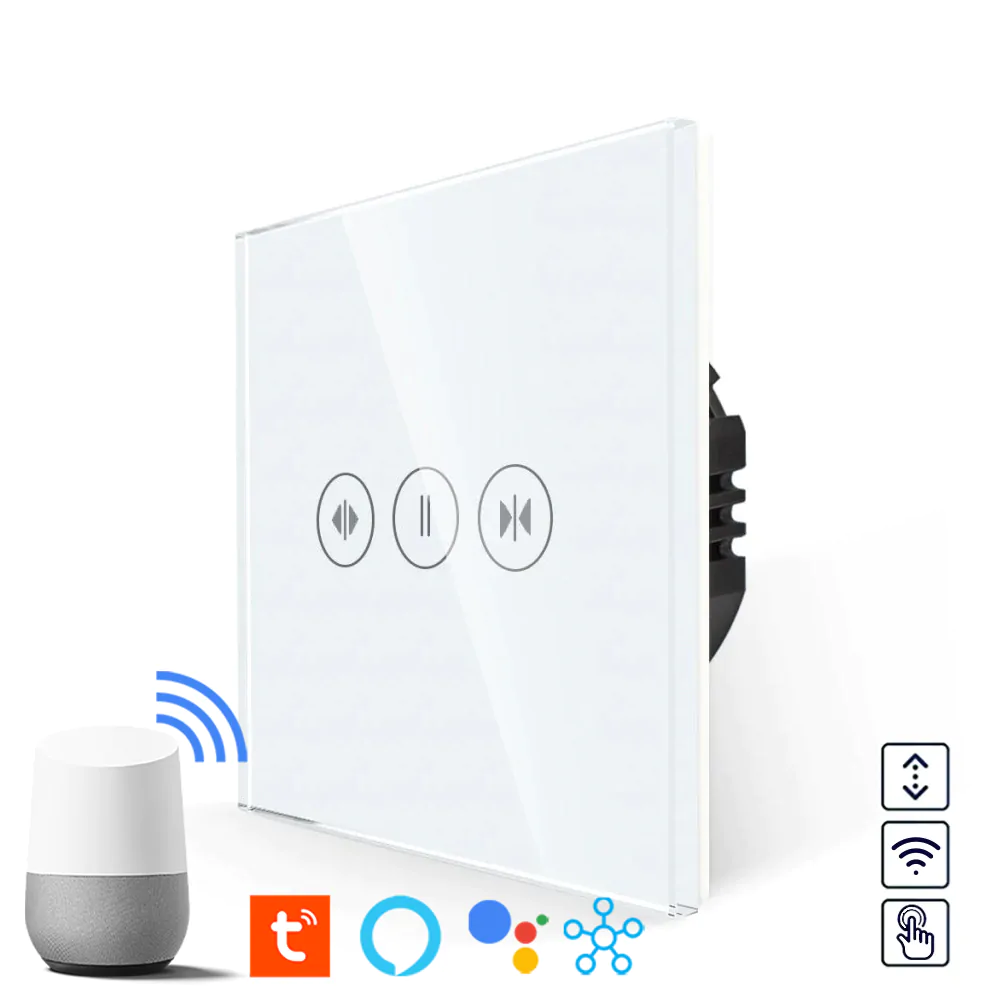 WiFI dotykový žaluziový ovladač - bílý WiFi žaluziový ovladač - Bílý