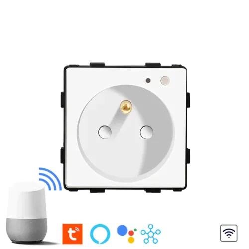 Revolo WiFi elektrická zásuvka 16A typ FR - Bílý modul