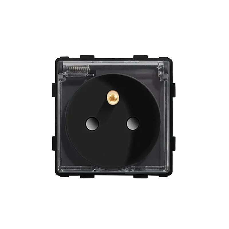 Revolo elektrická voděodolná zásuvka 16A/ IP44 - Černý modul Revolo elektrická voděodolná zásuvka 16A/ IP44 - Černý modul