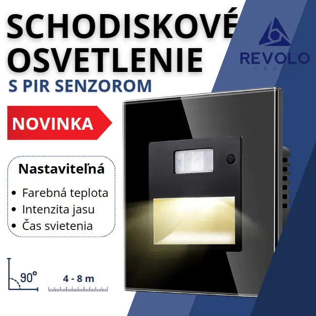 Revolo - schodišťové osvětlení s PIR senzorem - banner