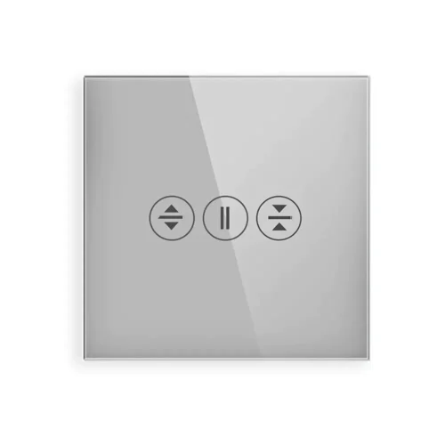 Revolo Touch sklenený panel pre žalúziový ovládač C3C-012 - Strieborný