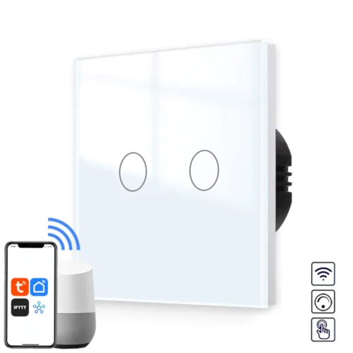 Revolo WiFi + Bluetooth dotykový stmívač č.5 - Bílý