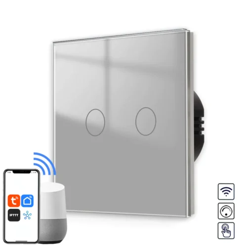 Revolo WiFi + Bluetooth dotykový stmívač č.5 - Šedý