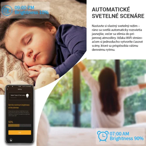 Revolo WiFi + Bluetooth dotykový stmívač č.5 - Bílý - Obrázek 4