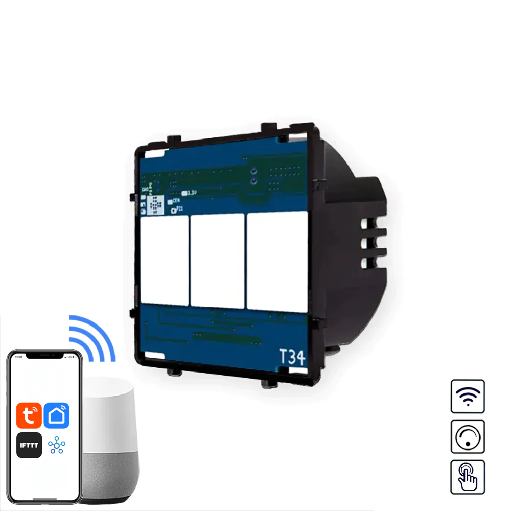 Revolo WiFi + Bluetooth dotykový stmívač č.5 - Modul - trojokruhový Revolo WiFi + Bluetooth dotykový stmívač č.5 (3 okruhy) - Modul