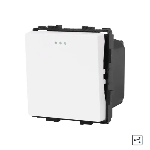 Mechanický schodišťový vypínač Revolo č.6 – bílý modul